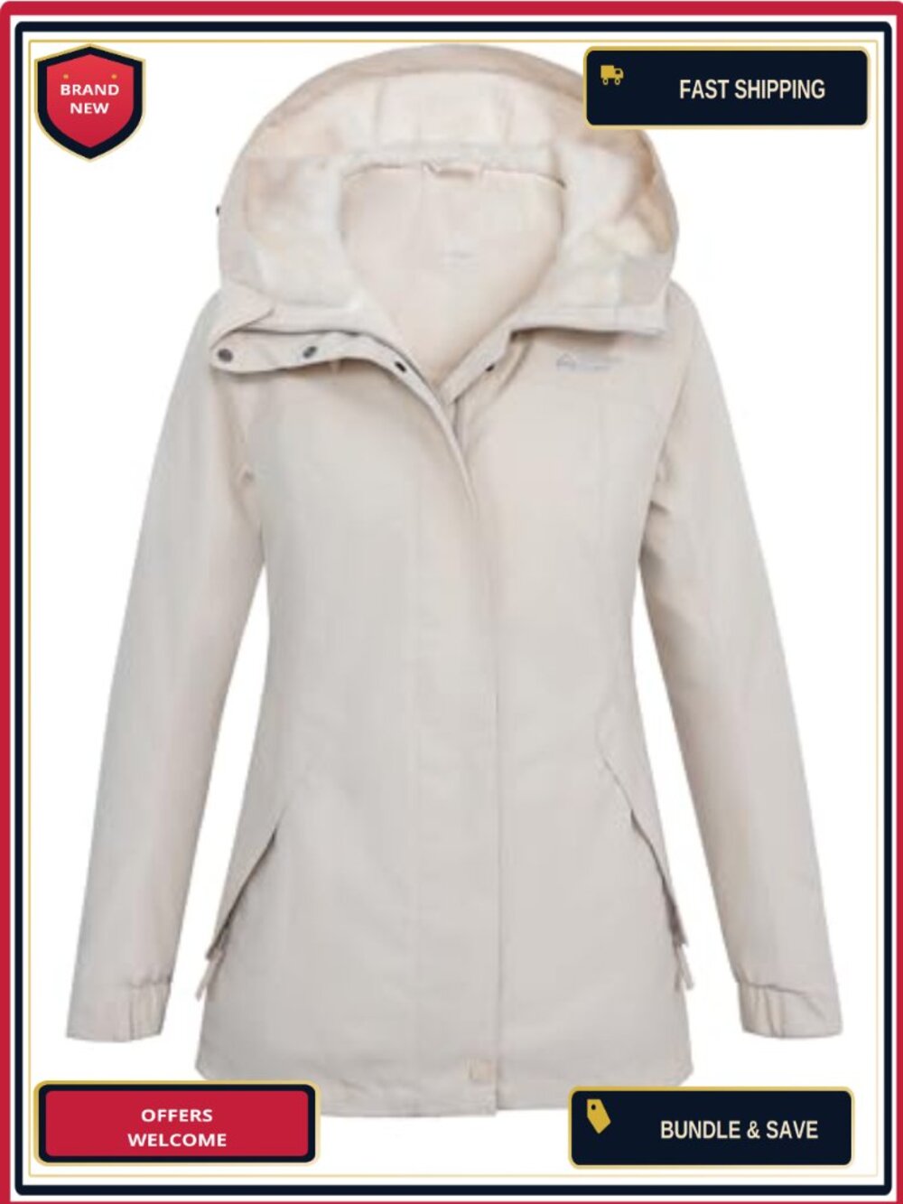 Women's Ski Jacket 10000mm Waterproof Insulated Fleece Lined Winter Coat